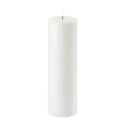 Uyuni Lighting Velas Led<Vela gruesa LED Uyuni Ø7,8 cm, 25 cm Blanco