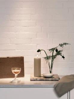 Ester & erik Velas Led<Vela LED , 22 Linen Grey, 20 cm Beige
