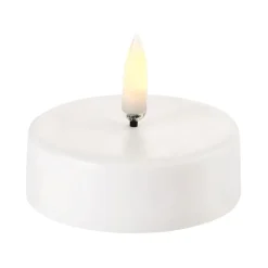 Uyuni Lighting Vela pequeña LED Uyuni , 6,1 x 2,2 cm Blanco