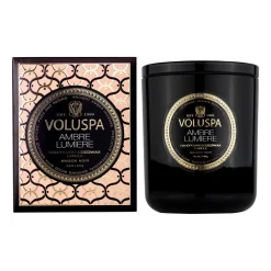 Voluspa Velas Perfumadas Y Difusores<Vela perfumada Classic Maison Noir 60 horas, Ambre Lumiere Color doradoNegro