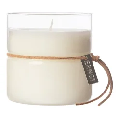 ERNST Vela perfumada en vaso con cintura Ø8 cm, I det enkla TransparenteBlanco New
