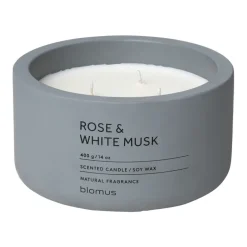 Blomus Velas Perfumadas Y Difusores<Vela perfumada Fraga 25 horas, Rose & White Musk-Flintstone Azul
