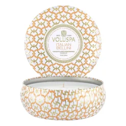 Voluspa Velas Perfumadas Y Difusores<Vela perfumada Maison Blanc 3-wick Tin 40 horas, Italian Bellini NaranjaBlanco