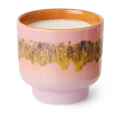 HKliving Velas Perfumadas Y Difusores<Vela perfumada 70's, 50 h, Miami RosaMulti