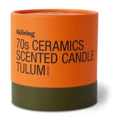 HKliving Velas Perfumadas Y Difusores<Vela perfumada 70's, 50 h, Tulum NaranjaMarrón