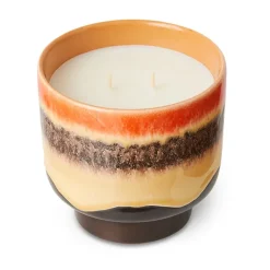 HKliving Velas Perfumadas Y Difusores<Vela perfumada 70's, 50 h, Tulum NaranjaMarrón