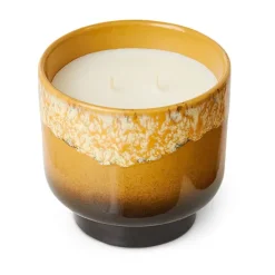 HKliving Velas Perfumadas Y Difusores<Vela perfumada 70's, 50 h, Valencia MarrónAmarillo