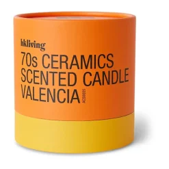 HKliving Velas Perfumadas Y Difusores<Vela perfumada 70's, 50 h, Valencia MarrónAmarillo