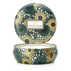 Voluspa Vela perfumada 3-wick in a tin 60h, French Cade & Lavender Multi Best