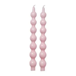 RICE Velas<Vela 30,2 cm, 2-pack, suave Rosa