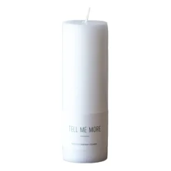 Tell Me More Vela L 15 cm, Blanco Hot