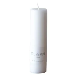 Tell Me More Vela M 15 cm, Blanco Hot