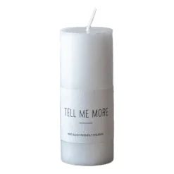 Tell Me More Velas<Vela S 10 cm, Blanco