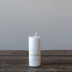 Tell Me More Velas<Vela S 10 cm, Blanco