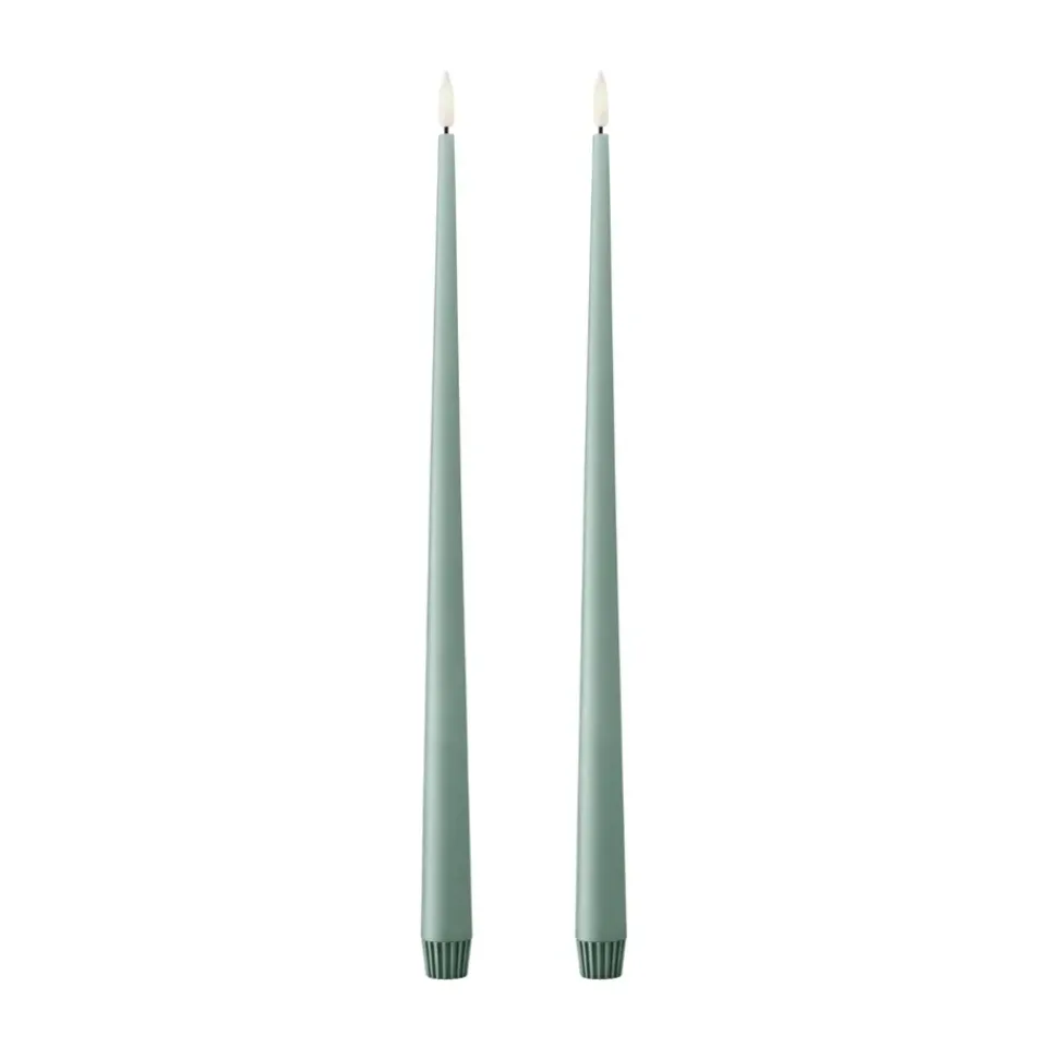 Ester & erik Velas Led<Velas LED , 2-pack, 67 Jade stone, 40 cm Verde