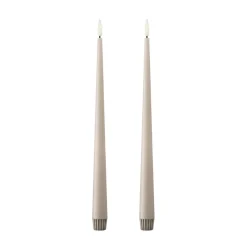 Ester & erik Velas Led<Velas LED , 2-pack, 22 Linen Grey , 30 cm Beige