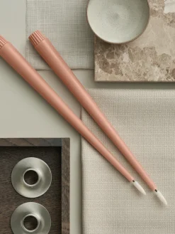 Ester & erik Velas LED , 2-pack, 20 Rosy caramel , 30 cm Rosa Hot