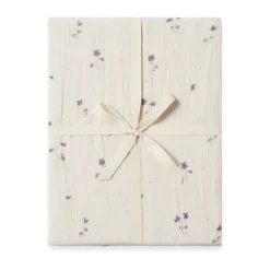 Garbo&Friends Viola Muslin sábana ajustable., 160x200x30 cm Azul Outlet