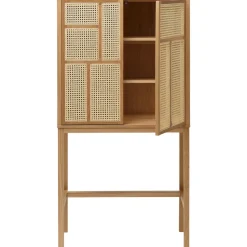 Design House Stockholm Vitrinas Y Gabinetes|Vitrinas Y Gabinetes<Vitrina Air, Roble, ratán Marrón