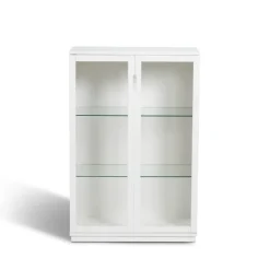 Mavis Vitrinas Y Gabinetes|Vitrinas Y Gabinetes<Vitrina Aoko 120 cm, Lacado Blanco