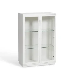 Mavis Vitrinas Y Gabinetes|Vitrinas Y Gabinetes<Vitrina Aoko 120 cm, Lacado Blanco