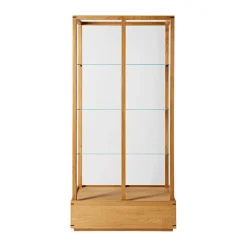 Kristina Dam Studio Vitrinas Y Gabinetes|Vitrinas Y Gabinetes<Vitrina Japanese grande, Roble aceitado en tono cálido Beige