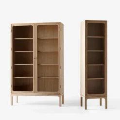 &Tradition Vitrinas Y Gabinetes|Vitrinas Y Gabinetes<Vitrina Trace SC88 120x192x40 cm, Natural naturalal oak Marrón