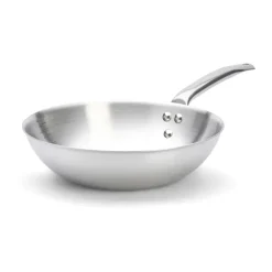 De Buyer Wok de acero inoxidable Alchimy, Ø28 cm Plateado New