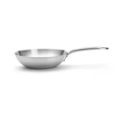 De Buyer Wok de acero inoxidable Alchimy, Ø28 cm Plateado New