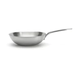 De Buyer Woks<Wok de acero inoxidable Alchimy, Ø32 cm Plateado