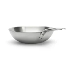 De Buyer Woks<Wok de acero inoxidable Alchimy, Ø32 cm Plateado
