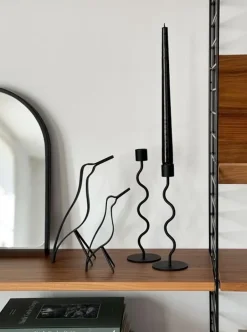 Cooee Design Woody Bird high 18 cm, Black stained oak Negro Best