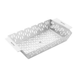 Zwilling BBQ+ cesta rectangular para parrilla 36x20 cm, Acero inoxidable Plateado Hot