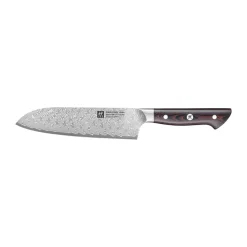 Zwilling Tanrei cuchillo santoku 18 cm, Acero damasco-negro Plateado Hot