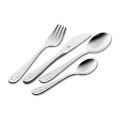 Zwilling Cubiertos Infantiles<Twin kids BINO cubertería infantil 4 piezas, Acero inoxidable Plateado